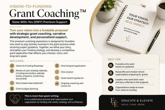Vision-to-Funding Grant Coaching™ | Done-With-You (DWY) Premium Support