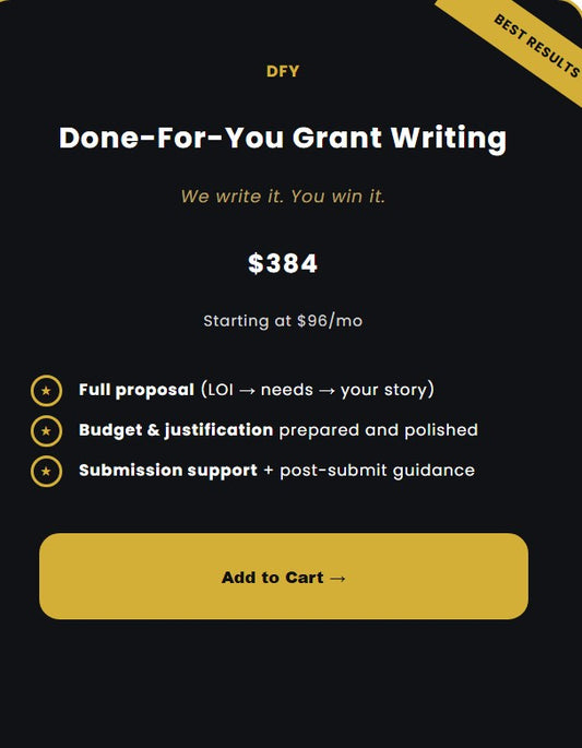 DFY Pro — Expert Grant Writing Services